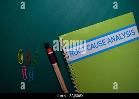 A Root Cause Analysis book isolated on Office Desk Stock Photo