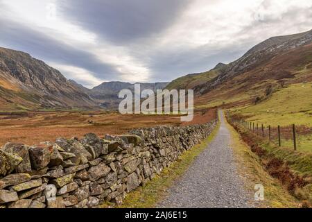 Nant Ffrancon valley, Snowdonia, North Wales Stock Photo
