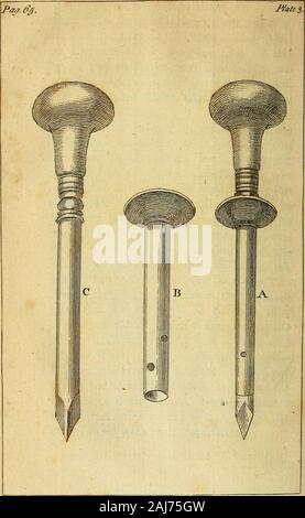 A treatise on the operations of surgery : with a description and representation of the instruments used in performing them: to which is prefixed an introduction on the nature and treatment of wounds, abcesses, and ulcers . and Diarrhoeas, todo well ; whereas in fuch as are complicatedwith a Jfcirrhous Liver, there is hardly anExample of a Cure. The Water floating in the Belly, is byits Fluctuation to determine, whether theOperation be advifeable; for if by layingone Hand on any Part of the Abdomen* youcannot feel an Undulation from linking onan oppofite Part, with the other, it is to beprefume Stock Photo