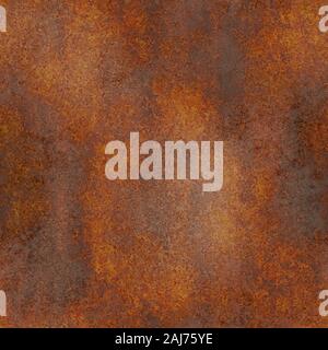 Seamless and Rusty vintage metal background texture iron old rust grunge steel metallic dirty brown wall. Stock Photo