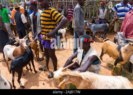 Banna people, Omo valley, Naciones, Ethiopia, Africa Stock Photo