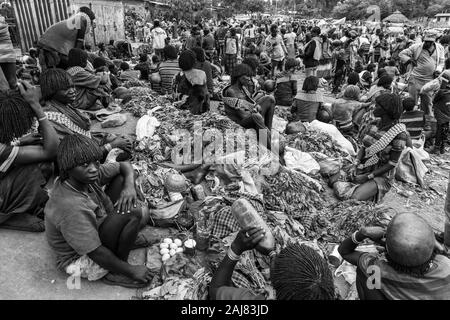 Banna people, Omo valley, Naciones, Ethiopia, Africa Stock Photo