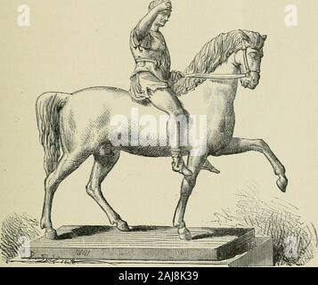 History of Rome and of the Roman people, from its origin to the Invasion of the Barbarians; . stroyed Pompeii and Herculaneum. The inhabitants of the twocities, up to this time so prosperous, had accumulated great wealth, Tac, A7in., xiv. 17. In the year Gl Nero was obliged to write to the Lacedaemonians,reproaching them for their abuse of the liberty tliat had been allowed them (Pliilostratus, Apoll.Tyan. vita, iv. 11). This fresco, now in the Museum of Naples, was discovered in May, 186U, near the amphi-theatre. It was published in the Giornale degli scavi di Pompei, nuova série, etc. (IStid Stock Photo