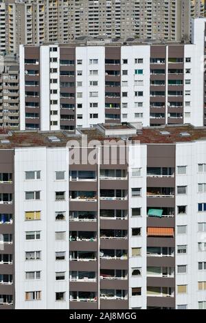 Hochhäuser, Lipschitzallee, Gropiusstadt, Neukölln, Berlin, Deutschland Stock Photo