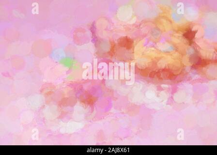 Pink colored abstract watercolor background with a textured canvas effect. This is computer generated art. Stock Photo