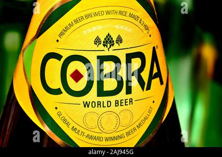 Beer bottle - Cobra beer (Indian) Stock Photo