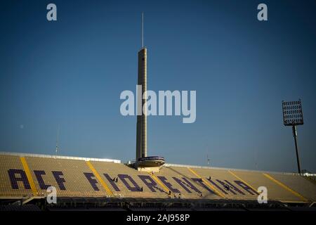 Florence, Italy. 11 August, 2019: Artemio Franchi stadium is pictured prior to the pre-season friendly football match between ACF Fiorentina and Galatasaray SK. ACF Fiorentina won 4-1 over Galatasaray SK. Credit: Nicolò Campo/Alamy Live News Stock Photo