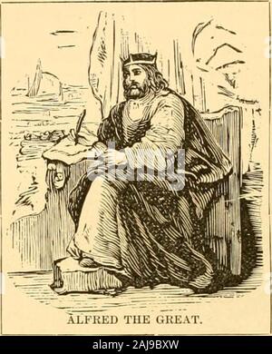 The world: historical and actual . sstatesmanship and his zeal forlearning. He was the most civilized ruler of theage. The laws were reformed, more especially intheir administration, and schools established. Al-fred was the founder of theBritish navy, and the especialpatron of strictly English liter-ature, to which he made valu-able personal contributions. Hewas especially eager to advancepopular education. He trans-lated several works from theLatin into English. These weremainly historical. His palace-schools for the instruction ofthe sons of the nobility, may besaid to have laid the corner-s