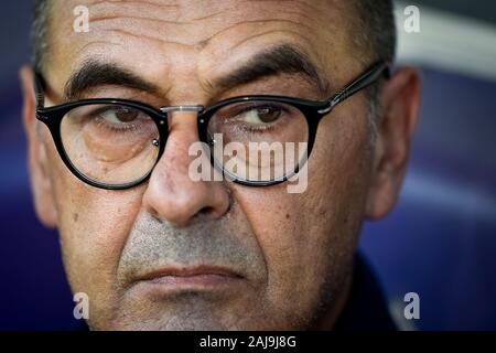 Florence, Italy. 14 September, 2019: Maurizio Sarri, head coach of Juventus FC,  looks on prior to the Serie A football match between ACF Fiorentina and Juventus FC. The match ended in a 0-0 tie. Credit: Nicolò Campo/Alamy Live News Stock Photo