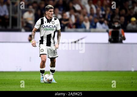 Milan, Italy. 14 September, 2019: Rodrigo de Paul of Udinese Calcio in action during the Serie A football match between FC Internazionale and Udinese Calcio. FC Internazionale won 1-0 over Udinese Calcio. Credit: Nicolò Campo/Alamy Live News Stock Photo