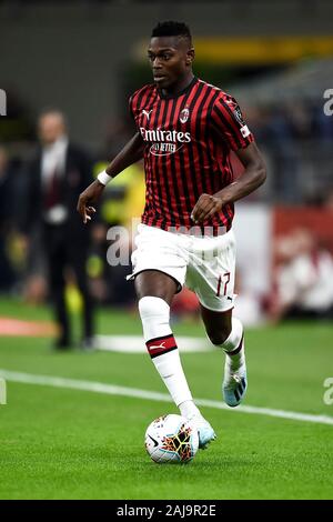 Milan, Italy. 21 September, 2019: Rafael Leao of AC Milan in action during the Serie A football match between AC Milan and FC Internazionale. FC Internazionale won 2-0 over AC Milan. Credit: Nicolò Campo/Alamy Live News Stock Photo