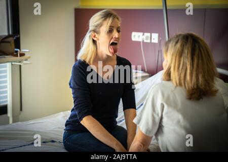 Acupuncture pour femmes enceintes Stock Photo