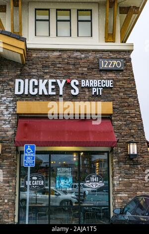 Dickeys barbecue pit restaurant in Rancho California USA on Baseline ave Stock Photo Alamy