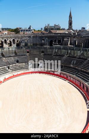 Bull Fighting Arena Nimes (Roman Amphitheater), France Stock Photo