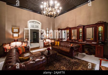 luxury living room at boutique hotel in Colombo / Sri Lanka Stock Photo