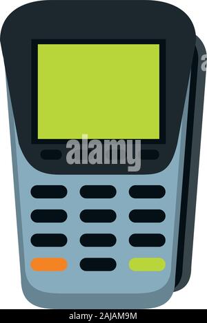 voucher machine with credit card vector illustration design Stock ...