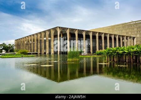Itamaraty Palace in Brasilia, capital of Brazil. Stock Photo