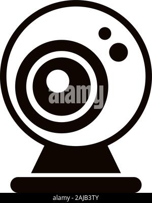 webcamera device hardware isolated icon Stock Vector