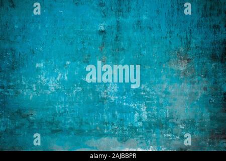 Real wall background, light blue, grungy texture. Stock Photo