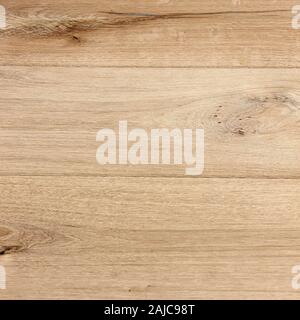 Wood floor texture backdrop in 12x12 for graphic design resource.  Wooden planks are light colored and run horizontal lines in the wood grain. Stock Photo
