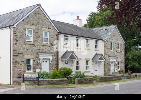Private housing estate, Vicks Meadow, Hatherleigh, Devon, England, United Kingdom Stock Photo
