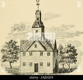 Some old time meeting houses of the Connecticut Valley . onstruction of thebuilding, but brains were. He had however a staunchsupporter on the committee in the person of JustinEly, Jr., for whom he had but recently completed apalatial residence in the most approved style and work-manship. At any rate, he secured the contract, as therecords state, for $1,400 and ten gallons of St. Croix rum The edifice was two years in building and wasdedicated June 20,1802. Until the year 1870, very fewalterations had been made, except that of changing thepews. In this year the question of repairing andremodel Stock Photo