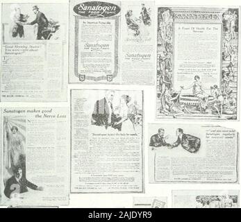 Nostrums and quackery; articles on the nostrum evil and quackery reprinted, with additions and modifications, from The Journal of the American Medical Association . a letter of inquiry was written to several men whosetraining particularly fits them to express an impartial opinionon a question of this kind. The following inquiry, expressedin practically the same words, was propounded: Is it possible for a product, even if it has the compositionclaimed for Sanatogen. to have properties as a food and med-icine which are claimed for this preparation? The replies to this inquiry are interesting and Stock Photo