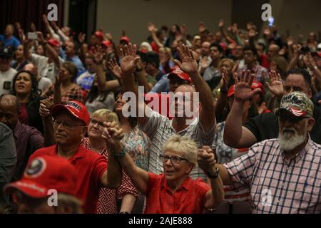 Evangelical supporters of Donald Trump are being led in prayers inside ...