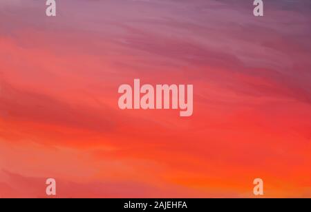 Painted background in warm reds, orange yellow and pink Stock Photo