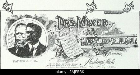 Nostrums and quackery; articles on the nostrum evil and quackery reprinted, with additions and modifications, from The Journal of the American Medical Association . o be expected that out of the multitude ofcases that this advertiser treats each year there should be acertain number of instances in which person- do not havecancer at all but are afflicted with some non-malignant sores (ill Ql ICKERY [Such as those caused by syphilis (blood poison), forinstance.—Ed.] which are amenable to treatment and whichin some instances do yield to treatment. [Especially to treatineiit with potassium iodid. Stock Photo