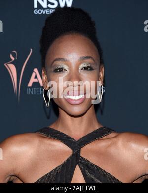 January 3, 2020, West Hollywood, California, USA: Charmaine Bingwa arrives for the 9th AACTA International Awards at SKYBAR at The Mondrian. (Credit Image: © Lisa O'Connor/ZUMA Wire) Stock Photo