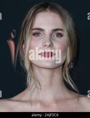 WEST HOLLYWOOD, LOS ANGELES, CALIFORNIA, USA - JANUARY 03: Emm Wiseman arrives at the 9th Annual Australian Academy Of Cinema And Television Arts (AACTA) International Awards held at SkyBar at the Mondrian Los Angeles on January 3, 2020 in West Hollywood, Los Angeles, California, United States. (Photo by Xavier Collin/Image Press Agency) Stock Photo