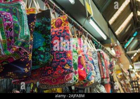 Bangkok, Thailand: Vendor Selling Handbags Editorial Stock Image