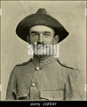 Record of Fourth New Jersey National Guard, Volunteer Infantry, Spanish-American War, 1898-1899. . rolls. Sick February 2 and 3. February 15 to 19, in line of duty. InRegimental Hospital February 16 to 18, 1899.. Captain A. La HUE CHKISTIE,Company I. COMPANY I. Vaccinated December 15, 1898, successful. Clothing issued to him by the State $20.80,Edward Chandless, Corporal. Residence, Jersey City, N. J. Appointed Corporal from Private per G. O. No. 25, Headquarters4th X. J. V. I., dated October 21, 1898. Tried by Summary Court, vio. 32 A. W., absent September 16 to20 inclusive; sentenced to forf Stock Photo