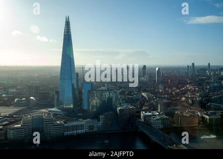 Views over London from Sky Gardens, London UK Stock Photo