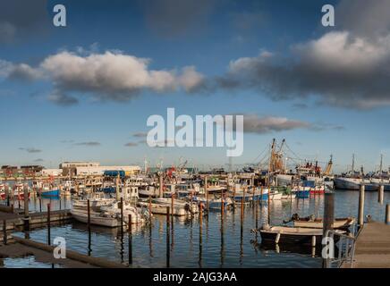 Marina for small boats in Thyboroen, West Denmark Stock Photo