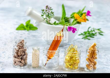 Herbal therapy Stock Photo