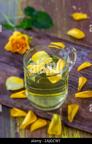 Aromatic roses tea Stock Photo
