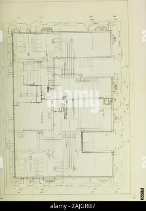 The hot blast system of heating and ventilating . Stock Photo