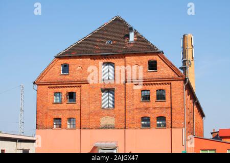 Historic warehouse building, Güstrow, Mecklenburg-West Pomerania, Germany, Europe Stock Photo