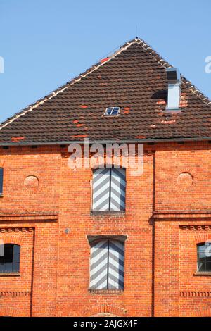 Historic warehouse building, Güstrow, Mecklenburg-West Pomerania, Germany, Europe Stock Photo