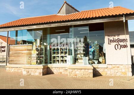 St Aidans Winery / gift shop on the Island of Lindisfarne Northumberland UK Stock Photo