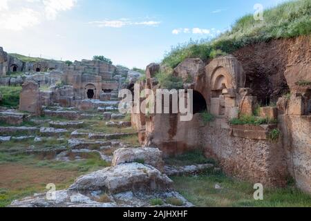 Historical ancient City of Dara ruins at Mardin, Turkey. Stock Photo