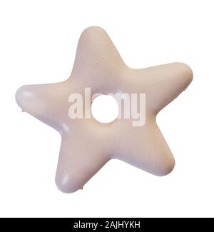 star shaped cookies on white isolated background Stock Photo