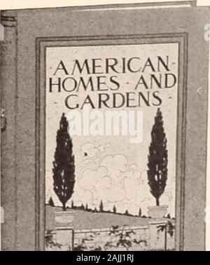 American homes and gardens . American pontesanb #arbeng BOUND VOLUMES IN response to many requests of both new and old sub-scribers we have caused a beautiful design to be pre-pared and expensive register dies cut so as to producea most artistic cover. The beautiful green cloth is mostsubstantial, and the book is sewn by hand to give the nee-essary strength for so heavy a volume. Q The decoration of the cover is unique. There are five colors of imported composition leaf and inks, artis-tically blended. It is hardlypossible to give an idea ofthis beautiful cover. The topedges of the book are gi Stock Photo