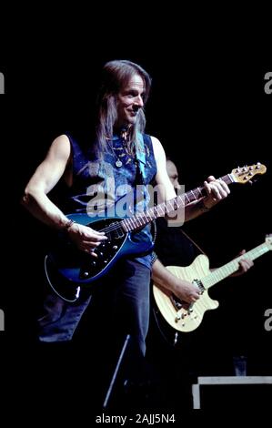 Milan Italy 23 October 2000 Live concert of Deep Purple & Romanian Philarmonic Orchestra + Ronnie James Dio at the Fila Forum Assago :Steve Morse during the concert Stock Photo