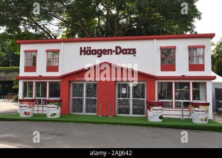 Haggen Dazs ice cream parlour at the Gardens in the Bay, Singapore Stock Photo