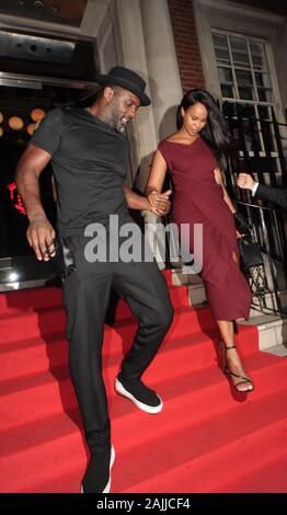 Idris Elba and his Wife Sabrina Elba leave Gordon Ramsay's new