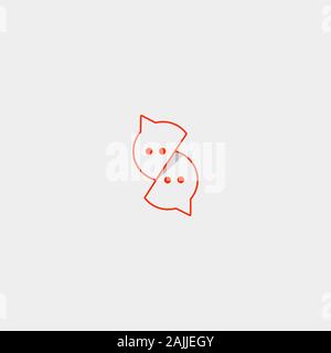 Letter S Chat Vector Logo or Icon Design Stock Vector