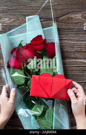 happy child with heart Valentine's Stock Photo - Alamy